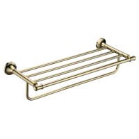 ESTANTE TOALLA DOBLE GOLD CLASICA