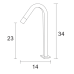 GRIFO ECOESSENCE ALTO CROMADO 30CM