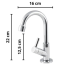 GRIFO ECOFLOW DE BANCADA COLOR CROMADO