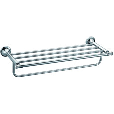 ESTANTE TOALLA DOBLE CROMADA CLASICA