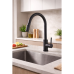 GRIFO SIENA MONO PULL OUT BRATTI NEGRO MATTE 