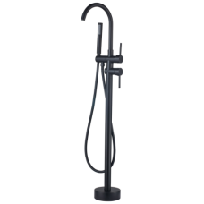 GRIFO FORLI MONO DE PISO BRATTI P/BANERA NEGRO MATTE 