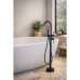 GRIFO FORLI MONO DE PISO BRATTI P/BANERA NEGRO MATTE 
