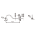BRAZO DE PARED P/DUCHA CLASSIC 380MM C [1050030231501-C]