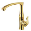 GRIFO MONO PORTOFINO COCINA DORADO
