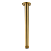 BRAZO DE TECHO CON 250MM PARA DUCHA COLOR DORADO SATINADO
