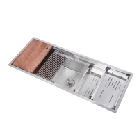 BACHA EN INOX WORKSTATION 150*44*22CM INOX 