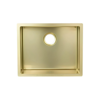 BACHA EN INOX 44*44*22CM DORADA 