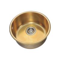 BACHA EN INOX 42*18CM DORADA