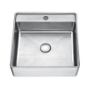 LAVABO DE SOPREPOR EM INOX 41*41*14CM WBT4141