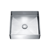 LAVABO DE SOBREPONER EN INOX 36*36*14CM WBT3636140