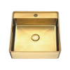 LAVABO DE SOPREPOR EM INOX 41*41*14CM WBT4141G