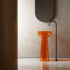 LAVABO PEDESTAL ALBUME FH-Z323T 450*450/900 ORANGE/WHITE