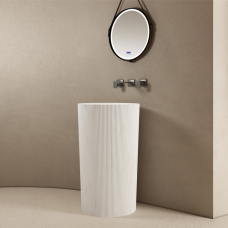 LAVABO PEDESTAL RAVENA  500*500*850 COLOR BLANCA