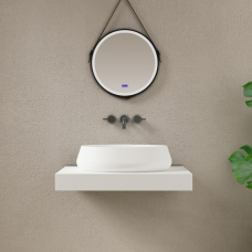 LAVABO OVAL CORIAN FH-8693A 600*420*150 APOYO/MW