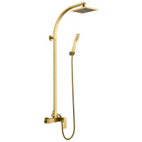 DUCHA DE PARED DORADO CEPILLADO THAMES