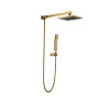 DUCHA CON DESVIADOR DORADO CEPILLADO THAMES