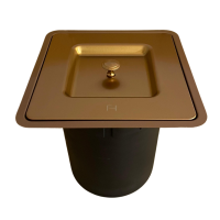 BASURERO SLIMBIN EN COLOR ROSE GOLD
