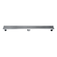 Desagüe Lineal Dawn 150 cm en Acero Inoxidable - Diseño Moderno con Rejilla - Acabado Acero Satinado –LWN590304