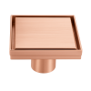 Desagüe de Piso Dawn 13x13 cm en Acero Inoxidable – Acabado Rose Gold - LVA050504RG