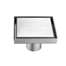 Desagüe de Piso Dawn 13x13 cm en Acero Inoxidable – Acabado Acero Cepillado -  LVA050504WP