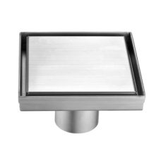 Desagüe de Piso Dawn 10x10 cm en Acero Inoxidable – Acabado Acero Satinado - YH022C