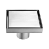 Desagüe de Piso Dawn 13x13cm en Acero Inoxidable – Acabado Acero Satinado - LVA050504