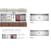 BACHA EN INOX WORKSTATION 150*44*22CM INOX 