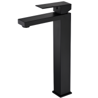 GRIFO MONO ALTO THAMES NEGRO MATE