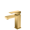 GRIFO MONO BAJO THAMES DORADO CEPILLADO