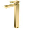 GRIFO MONO ALTO THAMES DORADO CEPILLADO