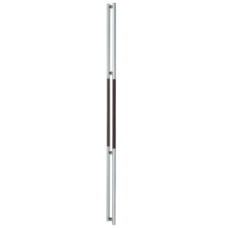 TIRADOR DE PUERTA LEGNO FH651 32*2000MM COLOR CROMADO CON MADERA MACIZA