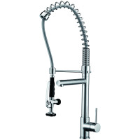 GRIFO COCINA PULL-OUT DOBLE ALTA CROMADO CARL