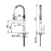 GRIFO COCINA PULL-OUT DOBLE CROMADO CARL