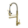 GRIFO COCINA PULL-OUT DOBLE DORADO CARL