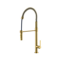 GRIFO GOURMET SLIM MONO DE COCINA DORADO CARL