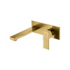 GRIFO DE PARED MONO THAMES DORADO CEPILLADO 