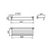 ESTANTE TOALLA DOBLE 9509 RG