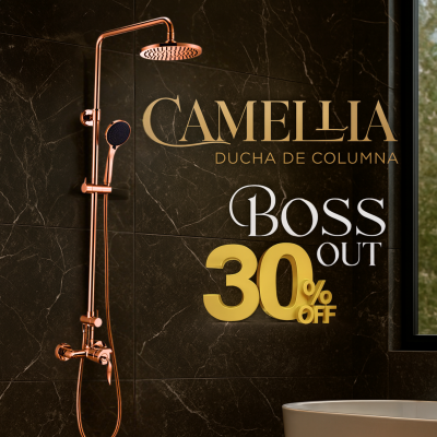 DUCHA DE PARED CAMELLIA ROSE GOLD