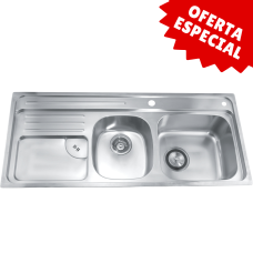 FREGADERO COCINA INOX 50*116*24CM