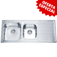 FREGADERO COCINA INOX 50*110*21CM 