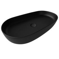 LAVABO MAXI ART BASIN CON 820*415*135MM COLOR NEGRO MATTE