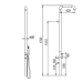 DUCHA SASSARI EN INOX 316 DE PARED