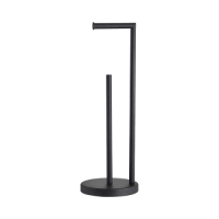 PORTA PAPEL HIGIENICO DE PIE BRATTI NEGRO MATTE 