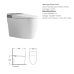 INODORO SMART BRATTI  COLOR GLOSSY WHITE