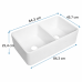 BACHA COCINA DOBLE FARM 843*457*254 BRATTI