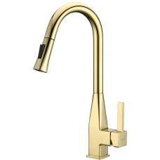 GRIFO DE COCINA PULL-DOWN CLIFF DORADO