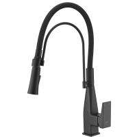 GRIFO COCINA PULL-OUT CLIFF NEGRO MATE