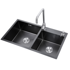 BACHA EN INOX PARA COCINA 82*45*22CM FH8245BLACK PLUS