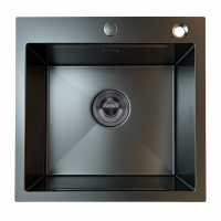 BACHA EN INOX  50*50*22CM FH5050 BLACK PLUS